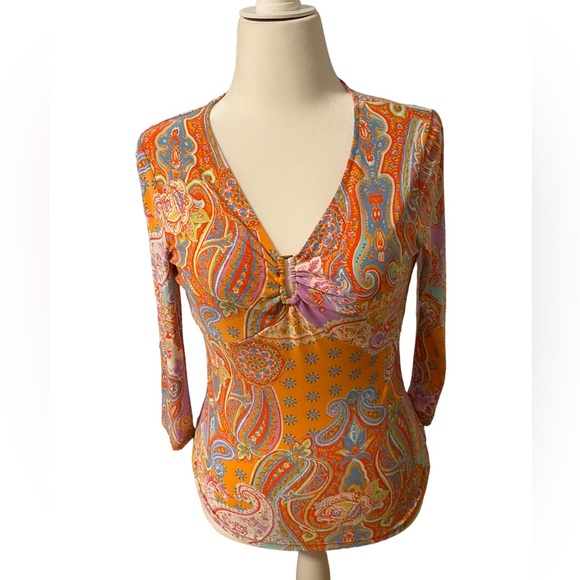 3 for $15. Chaps long sleeve top. Size medium. Multicolored. Chaps Ralph Lauren. - Picture 2 of 6